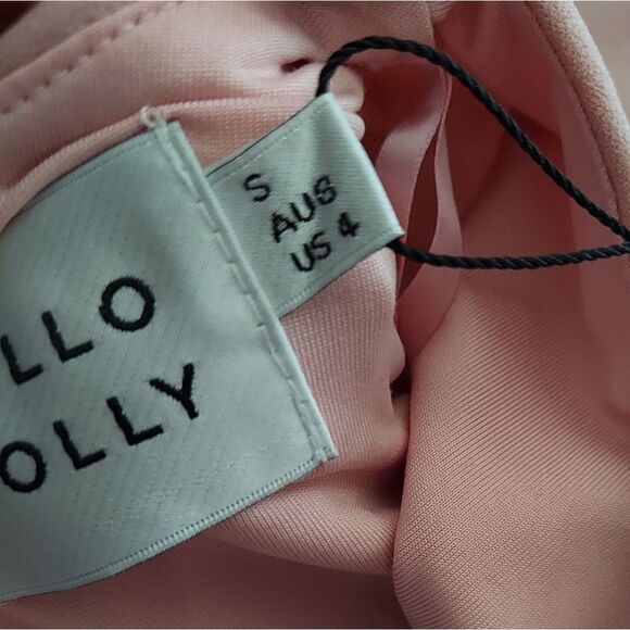 HELLO MOLLY TAKE CHANCES DRESS BLUSH RUFFLE MINI SIZE 4 - Picture 10 of 14